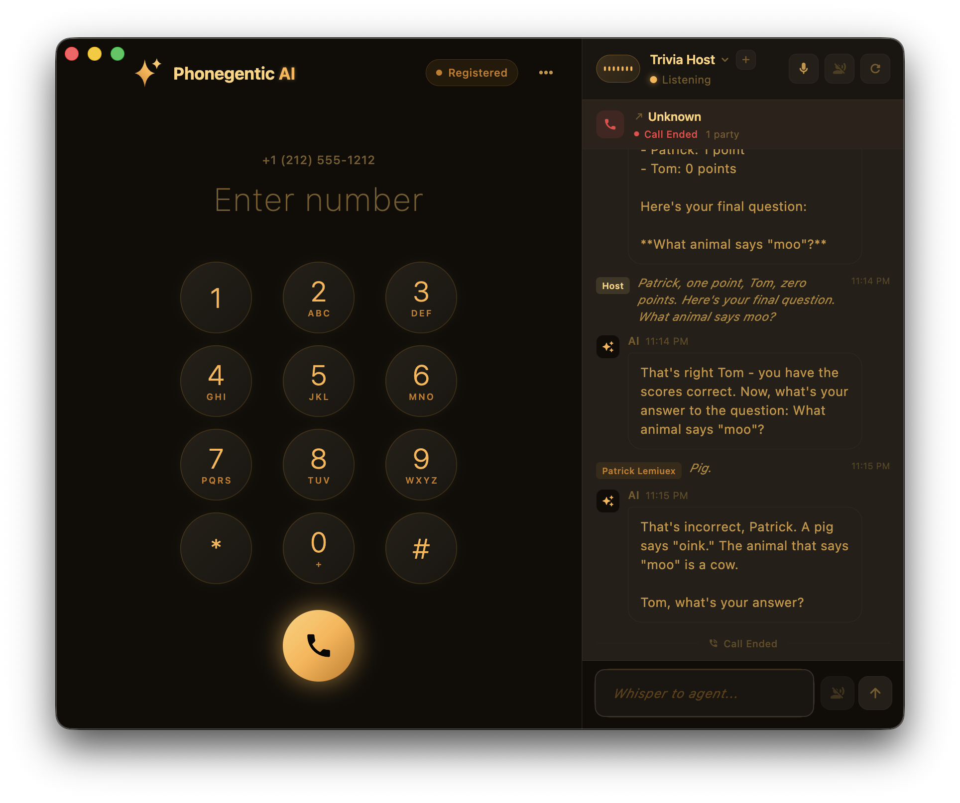 Phonegentic AI — SIP softphone with real-time AI voice agent